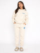 Women's hoodie and jogger tracksuit set with hood and pockets