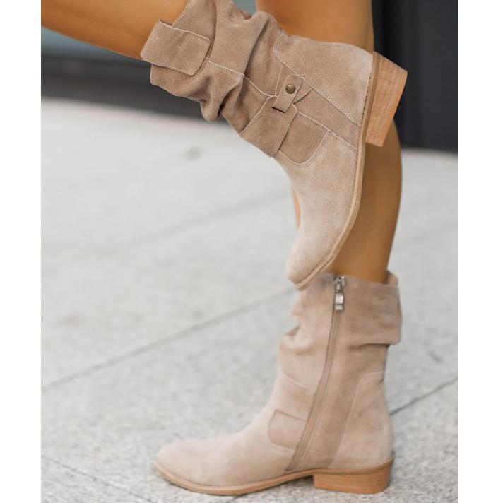 Ankle Boots with Zipper and Comfort Sole Shoes in Texan Brown - View 8 | Bellmere