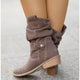 Ankle Boots with Zipper and Comfort Sole Shoes in Texan Brown - View 5 | Bellmere