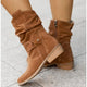 Ankle Boots with Zipper and Comfort Sole Shoes in Texan Brown - View 7 | Bellmere