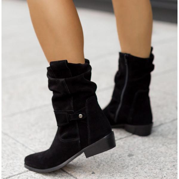Ankle Boots with Zipper and Comfort Sole Shoes in Texan Brown - View 11 | Bellmere