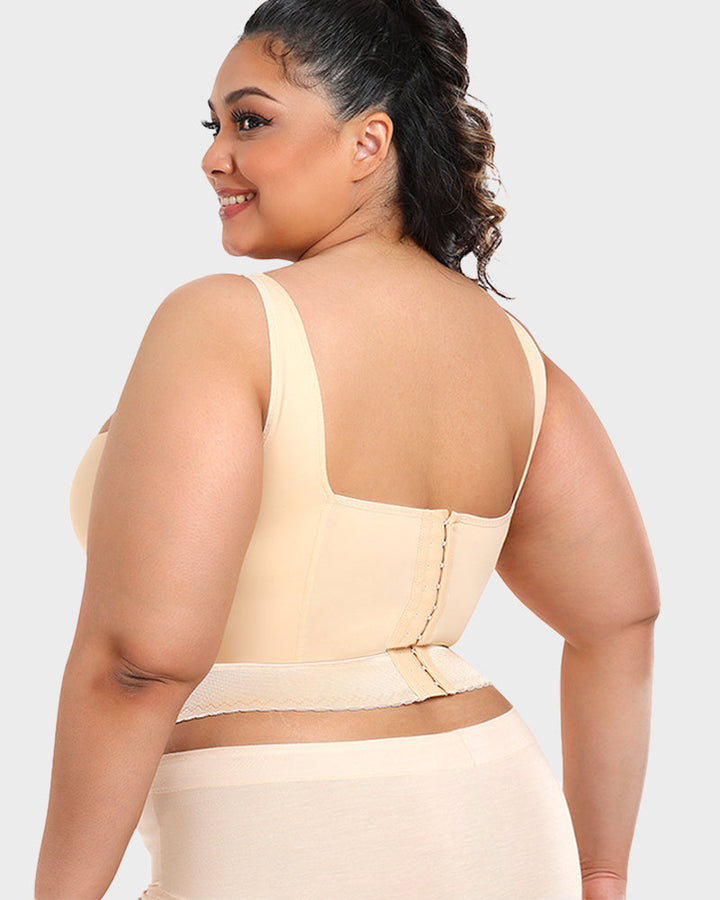 Women's Longline Push-Up Shapewear Bra in Black - View 21 | Bellmere