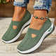 Lightweight Women's Slip-On Shoes in Green | Bellmere