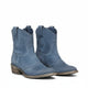 Vintage Western Ankle Boots in Brown - View 3 | Bellmere
