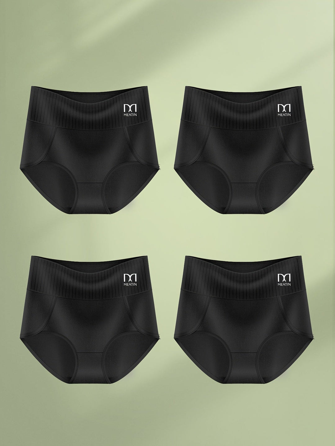 High-Waist Shaping Briefs (6-Pack) Shapewear in Black - View 8 | Bellmere