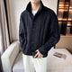Men's cable knit button cardigan with mock neck and long sleeves