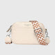 Leather Shoulder Bag with Adjustable Strap in Black - View 3 | Bellmere