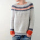 Women's multicolour Fair Isle crew neck sweater