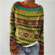 Women's multicolour Fair Isle crew neck sweater