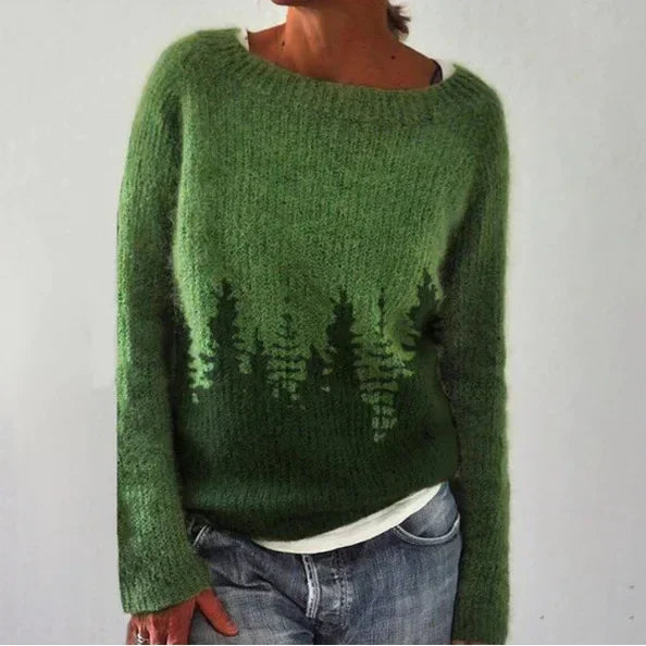 Women's multicolour Fair Isle crew neck sweater