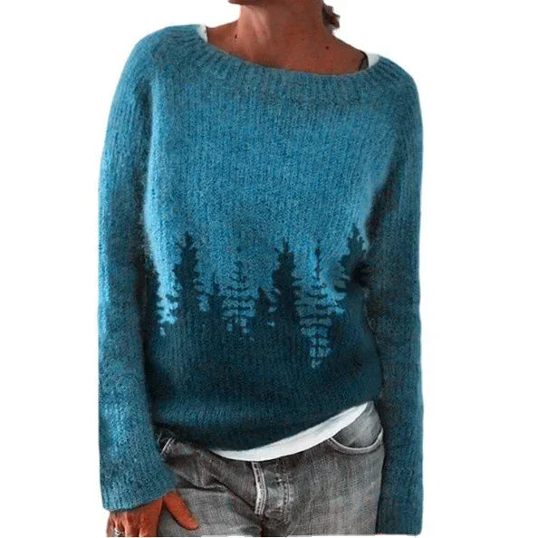 Women's multicolour Fair Isle crew neck sweater