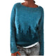 Women's multicolour Fair Isle crew neck sweater