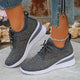 Women's lace-up sneakers with textured geometric side panels