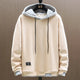 Unisex pullover hoodie with drawstring hood and long sleeves