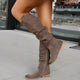 Women's Leather Boots in Beige - View 5 | Bellmere