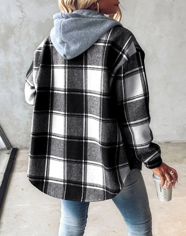 Women's printed casual hoodie