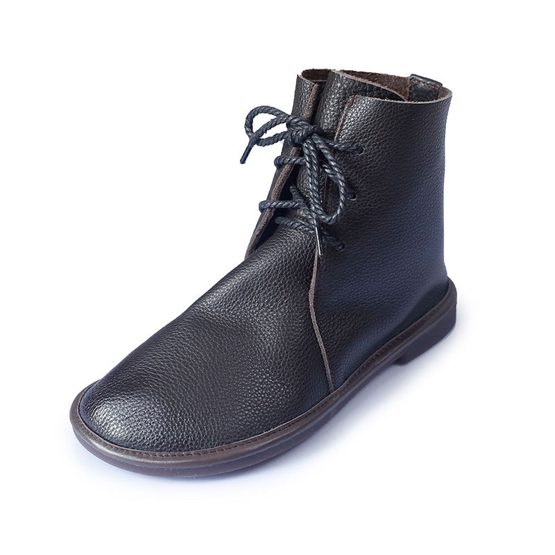 Women's Lace-Up Winter Boots in Black - View 10 | Bellmere