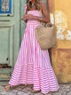 Women's Striped Summer Dress in Blue | Bellmere