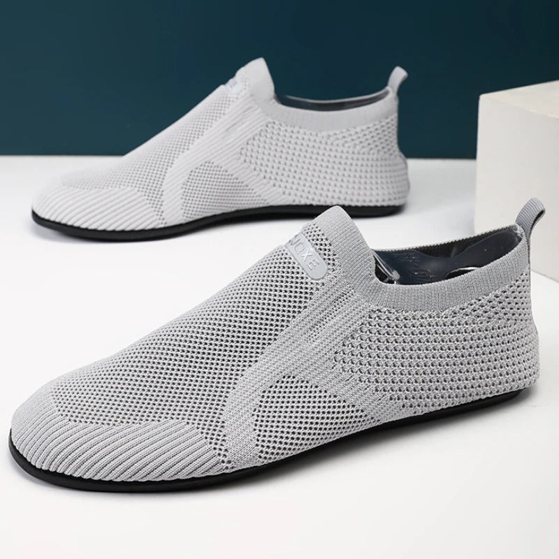 Knit barefoot-style slip-on shoes