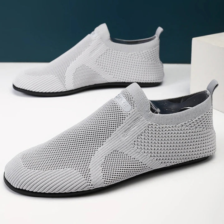 Knit barefoot-style slip-on shoes