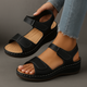 Women's Wedge Sandals in Green - View 11 | Bellmere