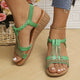 Karima | Women's Wedge Sandals Shimmer, shine, and step into something special