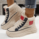 Women's Winter Boots with Cushioned Sole in Khaki - View 5 | Bellmere