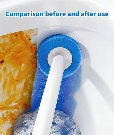 Disposable toilet cleaning tool for bathroom use