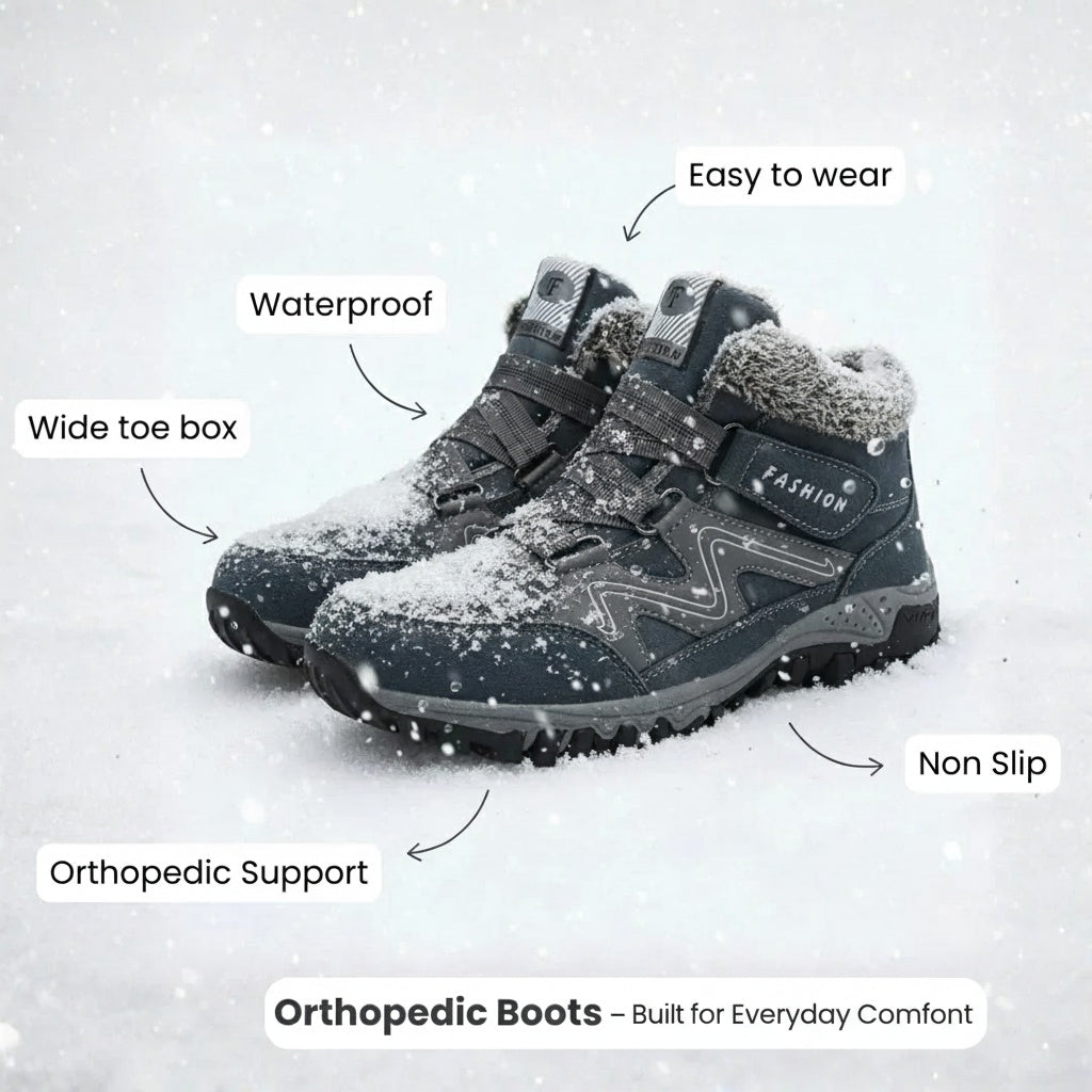 Women's Waterproof Boots in Gray - View 9 | Bellmere