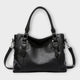 Women's Classic Handbag with Shoulder Strap in Brown - View 4 | Bellmere