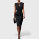 Women's Elegant Dress in Sky Blue - View 3 | Bellmere