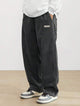 Men's wide-leg ribbed trousers with side pockets and long straight legs