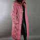 Women's oversized cable knit hooded cardigan with buttons and front pockets