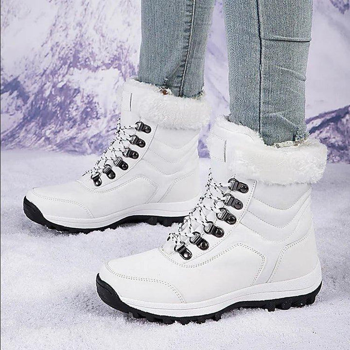 Women's Warm Winter Boots in White | Bellmere