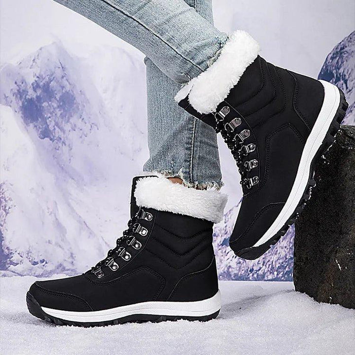 Women's Warm Winter Boots in White - View 2 | Bellmere