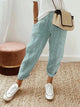Women's Striped Pants in Blue (Almost Sold Out) - View 3 | Bellmere