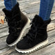 Women's Plush-Lined Winter Boots in Beige - View 4 | Bellmere