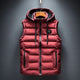 Hooded quilted sleeveless puffer gilet with full zip and front zip pockets