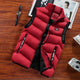 Men's quilted puffer gilet with stand collar and zip pockets