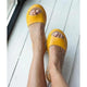 Alena | Women's Peep Toe Flatform Slide Sandals Wide Strap