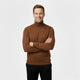 Men's long-sleeve solid turtleneck sweater three-pack
