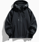 Women's hooded ski jacket with adjustable cuffs