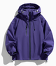 Women's hooded ski jacket with adjustable cuffs