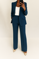 Women's Two-Piece Suit Set in Blue - View 7 | Bellmere