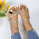 Nika | Women's Amora Rhinestone Beach Sandals