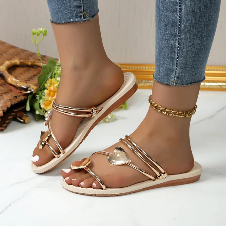 Nika | Women's Amora Rhinestone Beach Sandals