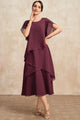 Women's Classic Chiffon Dress in Pink - View 2 | Bellmere