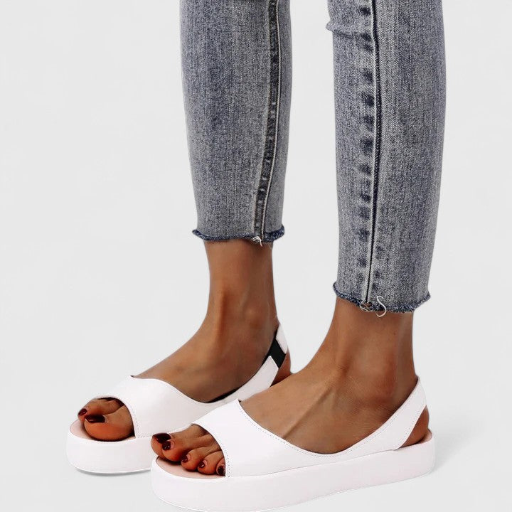 Tracy | Women's Peep Toe Slingback Flatform Sandals