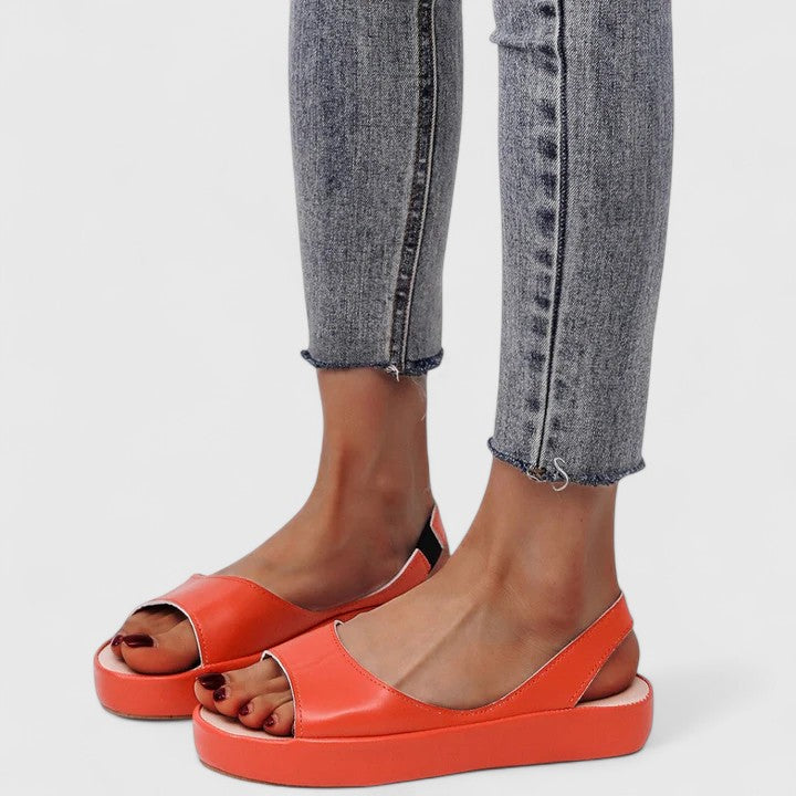 Tracy | Women's Peep Toe Slingback Flatform Sandals