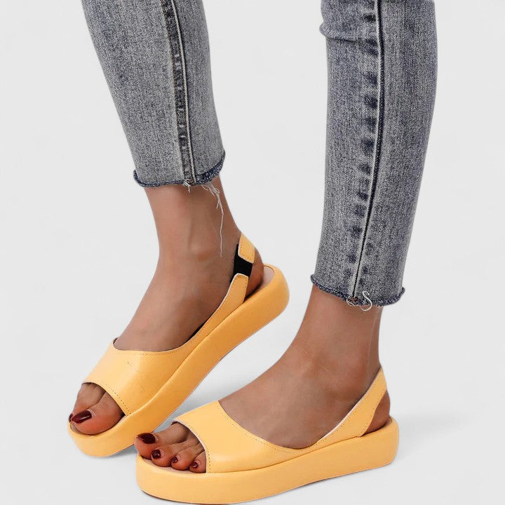 Tracy | Women's Peep Toe Slingback Flatform Sandals